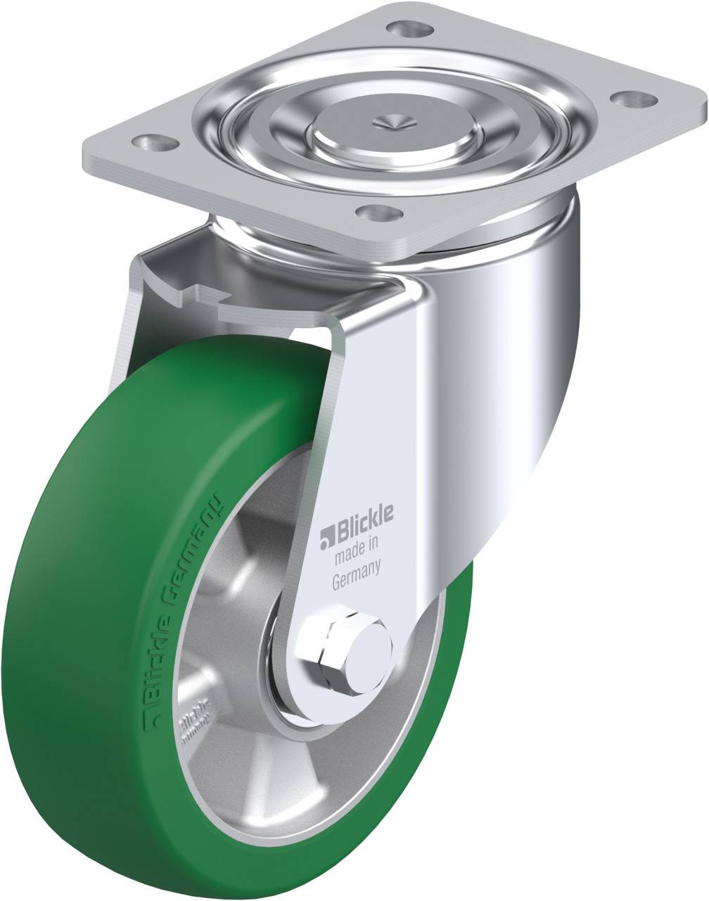 Blickle 723197 LH-ALST 150K Beálló görgő KerékØ: 150 mm Teherbírás (max.): 500 kg 1 db