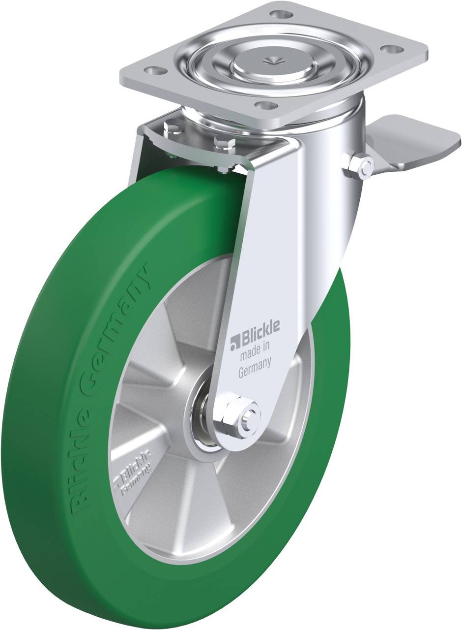 Blickle 612952 LH-ALST 250K-ST Forgóvillás görgő, rögzítővel KerékØ: 250 mm Teherbírás (max.): 850 kg 1 db