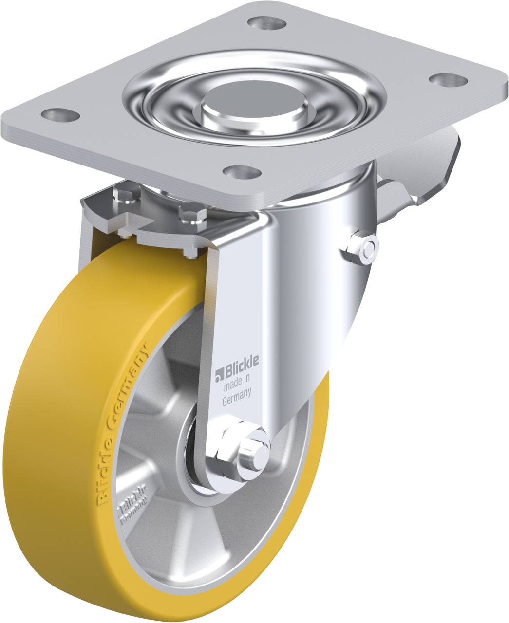Blickle 279000 LH-ALTH 125K-3-ST Forgóvillás görgő, rögzítővel KerékØ: 125 mm Teherbírás (max.): 550 kg 1 db