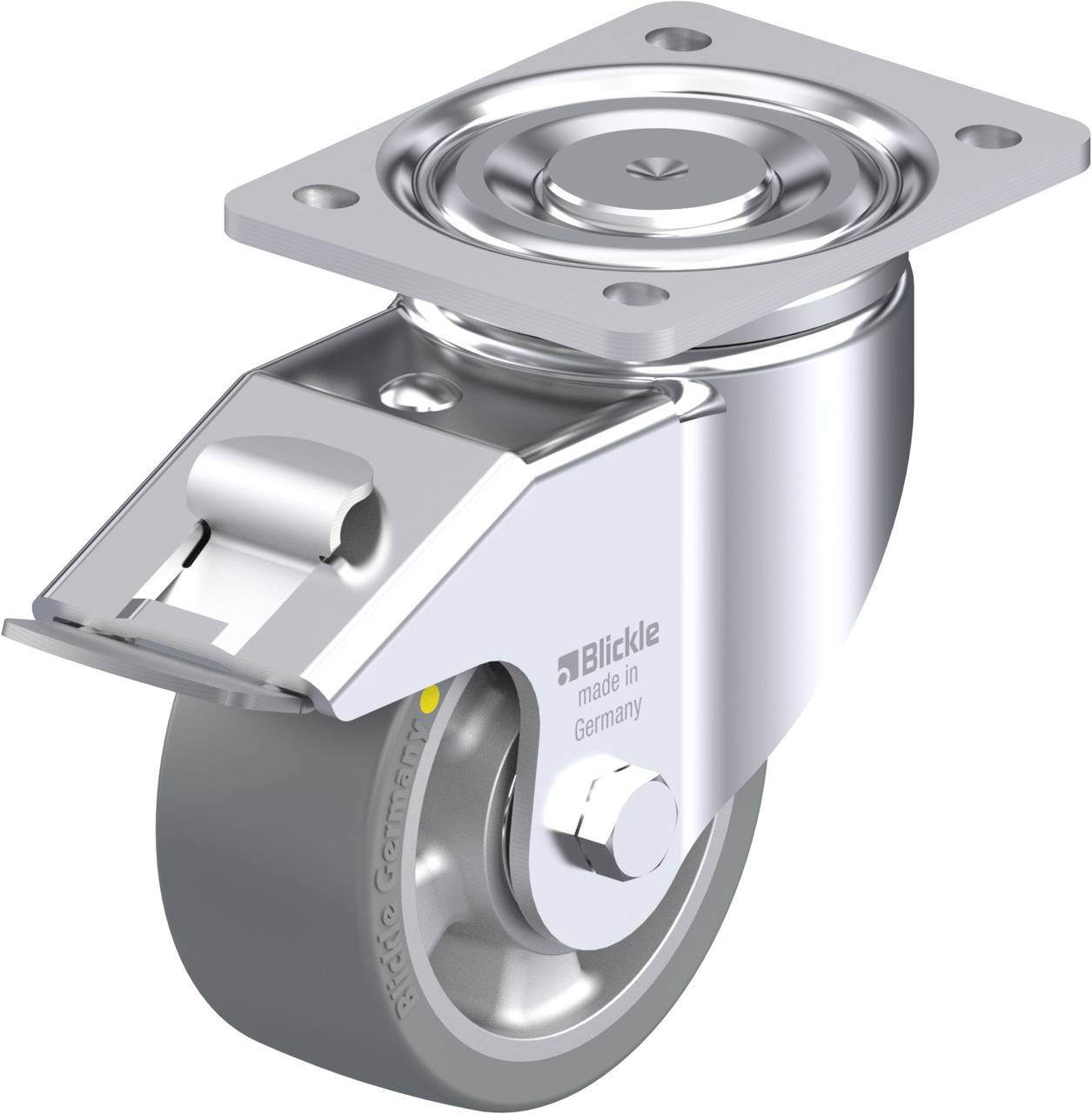 Blickle 740483 LH-ALTH 127K-FI-AS Forgóvillás görgő, rögzítővel KerékØ: 125 mm Teherbírás (max.): 750 kg 1 db