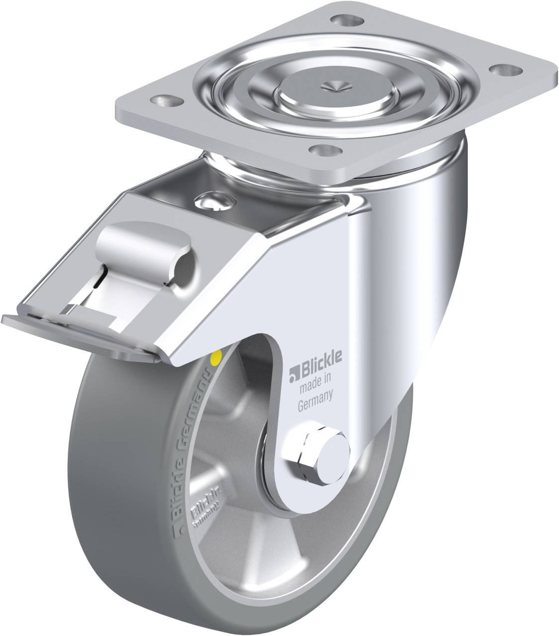 Blickle 634972 LH-ALTH 150K-FI-AS Forgóvillás görgő, rögzítővel KerékØ: 150 mm Teherbírás (max.): 650 kg 1 db