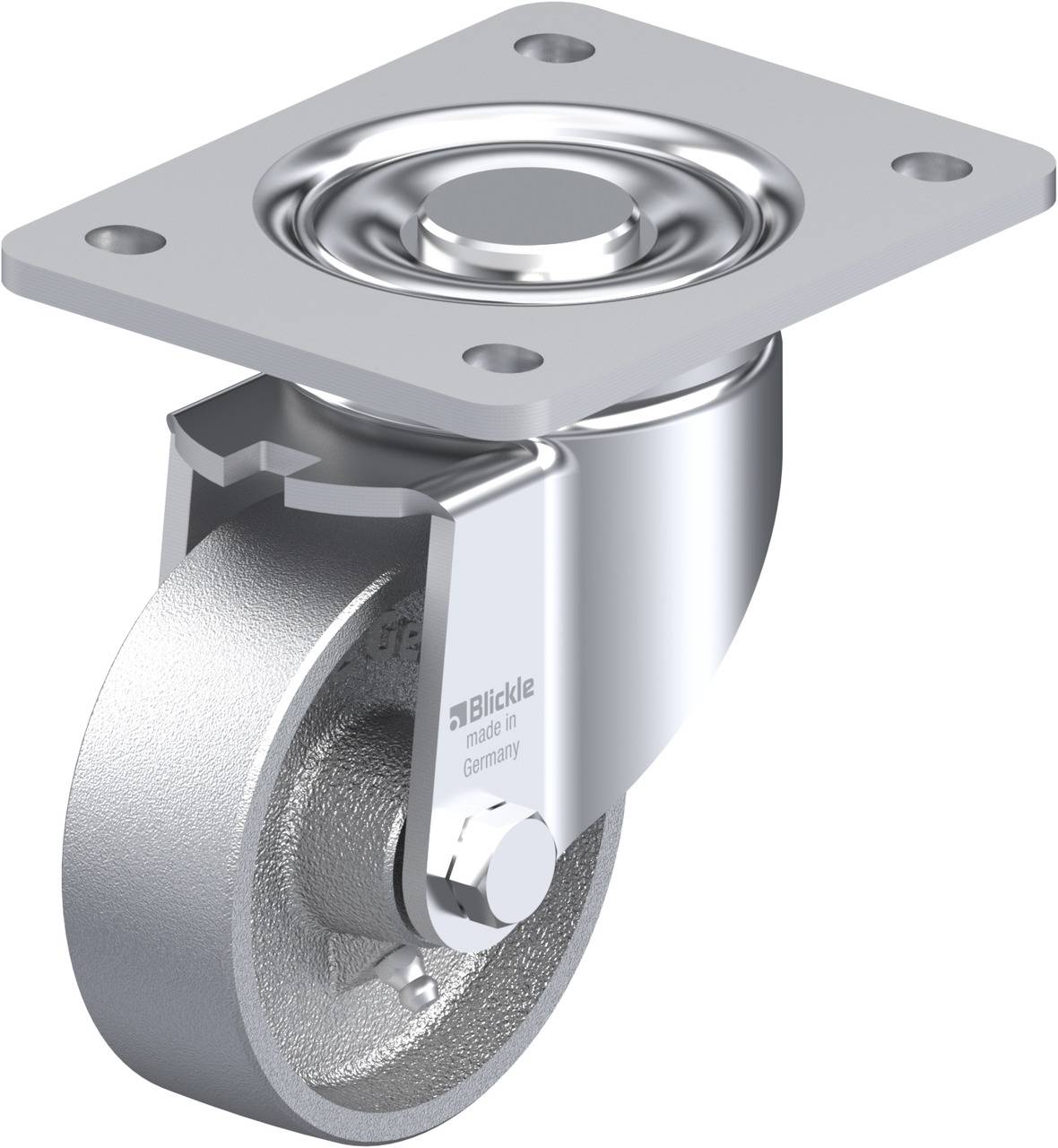 Blickle 648741 LH-G 100G-3 Beálló görgő KerékØ: 100 mm Teherbírás (max.): 400 kg 1 db