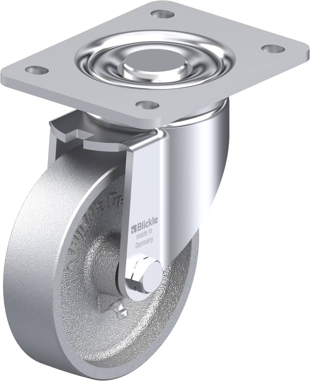 Blickle 7898 LH-G 125G-3 Beálló görgő KerékØ: 125 mm Teherbírás (max.): 450 kg 1 db