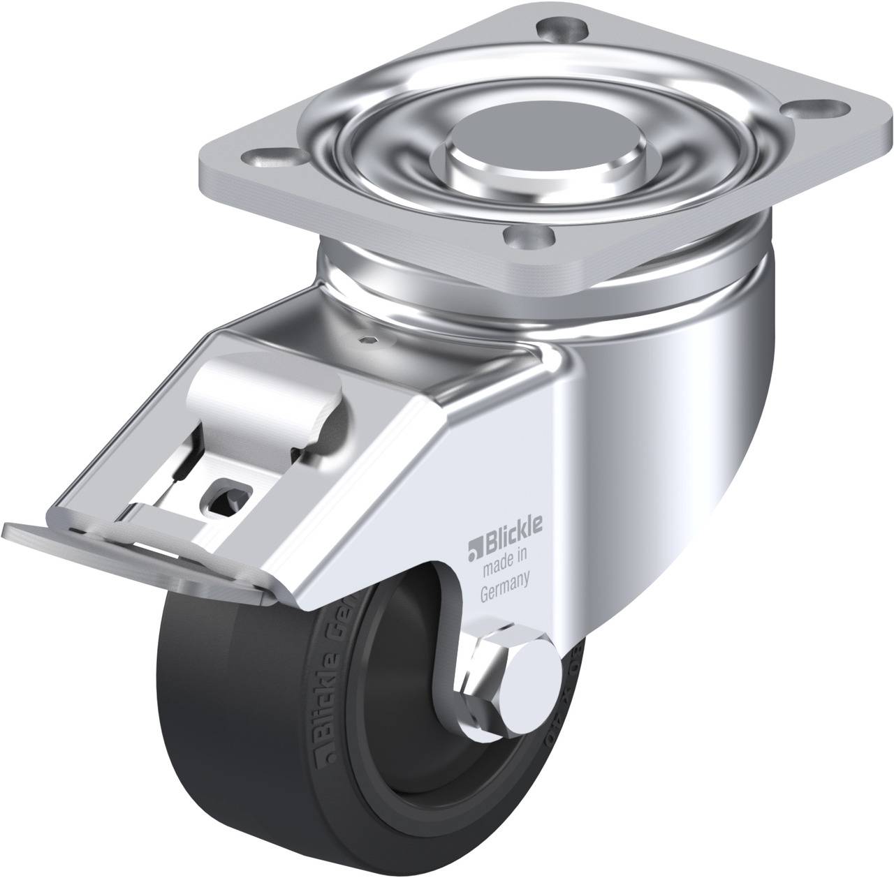 Blickle 754618 LH-POEV 82KF-FI Forgóvillás görgő, rögzítővel KerékØ: 80 mm Teherbírás (max.): 170 kg 1 db
