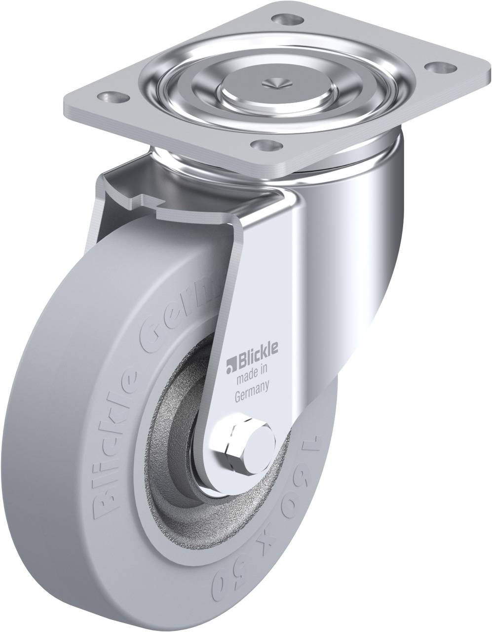 Blickle 368613 LH-SE 160K-SG Beálló görgő KerékØ: 160 mm Teherbírás (max.): 450 kg 1 db