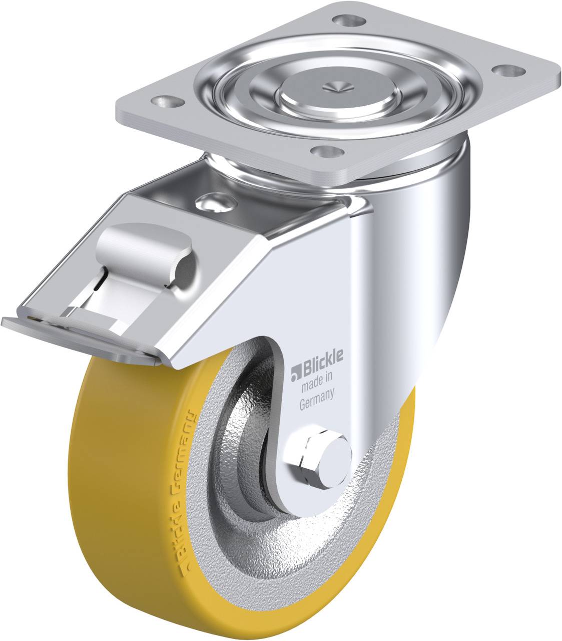 Blickle 562884 LH-SETH 150K-FI Forgóvillás görgő, rögzítővel KerékØ: 150 mm Teherbírás (max.): 650 kg 1 db