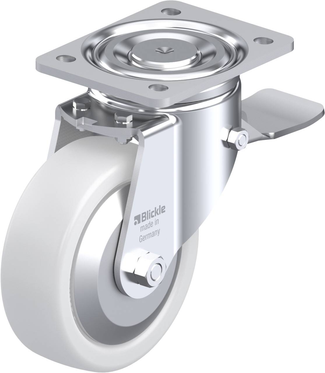 Blickle 548461 LH-SPO 150G-ST-FA Forgóvillás görgő, rögzítővel KerékØ: 150 mm Teherbírás (max.): 800 kg 1 db