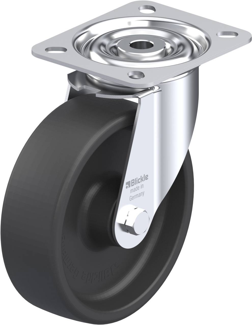 Blickle 758738 LI-POHI 125G Beálló görgő KerékØ: 125 mm Teherbírás (max.): 150 kg 1 db