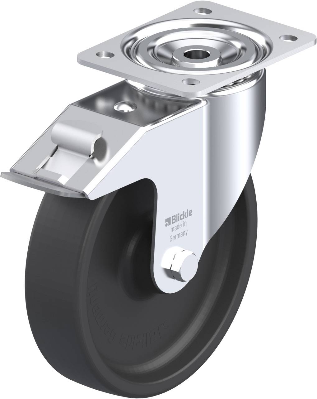 Blickle 754708 LI-POHI 200G-FI Forgóvillás görgő, rögzítővel KerékØ: 200 mm Teherbírás (max.): 350 kg 1 db