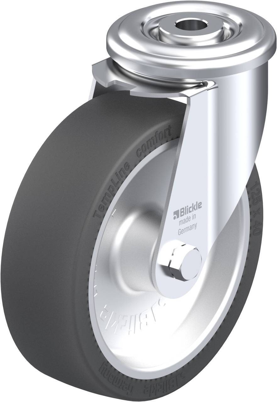 Blickle 845644 LIR-POSI 125G Beálló görgő KerékØ: 125 mm Teherbírás (max.): 120 kg 1 db