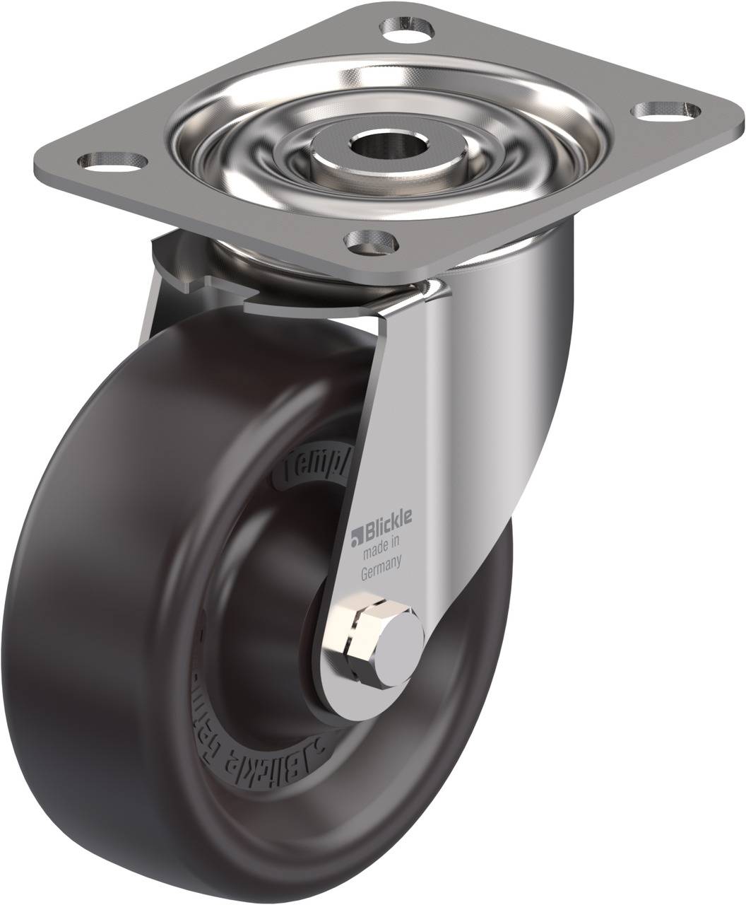 Blickle 580662 LIX-PHN 102G Beálló görgő KerékØ: 100 mm Teherbírás (max.): 150 kg 1 db