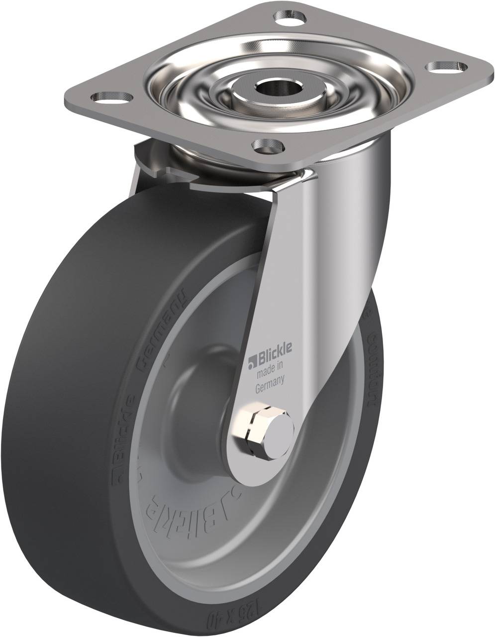 Blickle 845647 LIX-POSI 125G-OF Beálló görgő KerékØ: 125 mm Teherbírás (max.): 120 kg 1 db