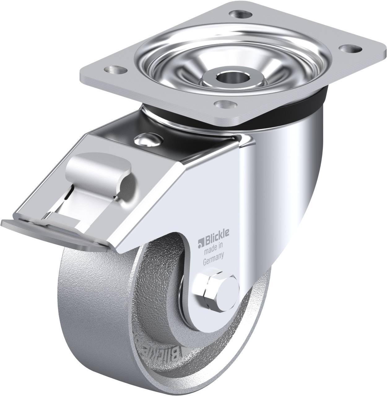 Blickle 650119 LK-G 127K-FI Forgóvillás görgő, rögzítővel KerékØ: 125 mm Teherbírás (max.): 600 kg 1 db