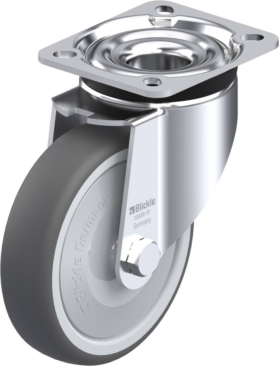 Blickle 760874 LK-PATH 125KF-1 Beálló görgő KerékØ: 125 mm Teherbírás (max.): 250 kg 1 db
