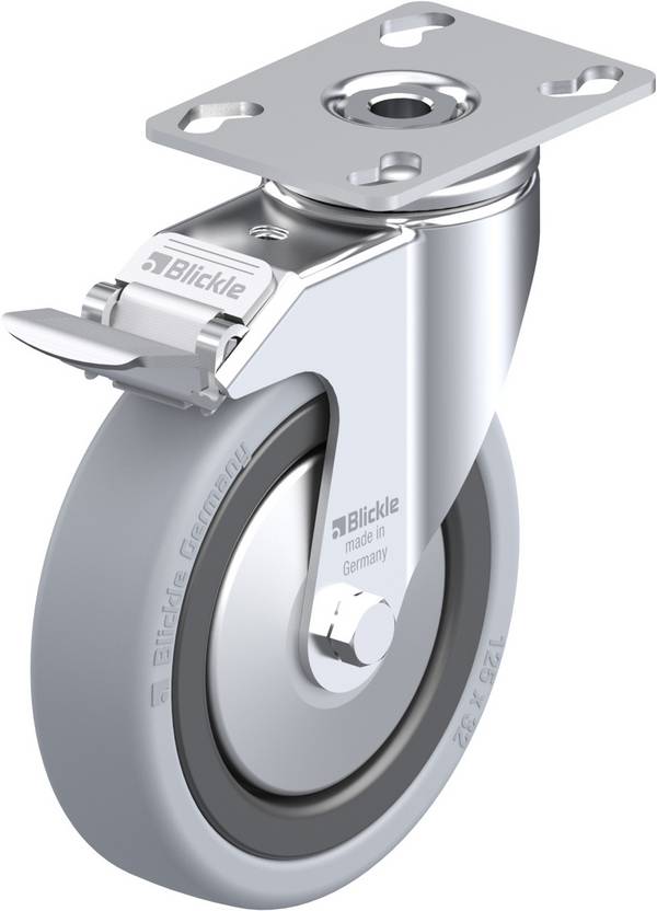 Blickle 323071 LKPA-VPA 126G-FI-FA Forgóvillás görgő, rögzítővel KerékØ: 125 mm Teherbírás (max.): 120 kg 1 db