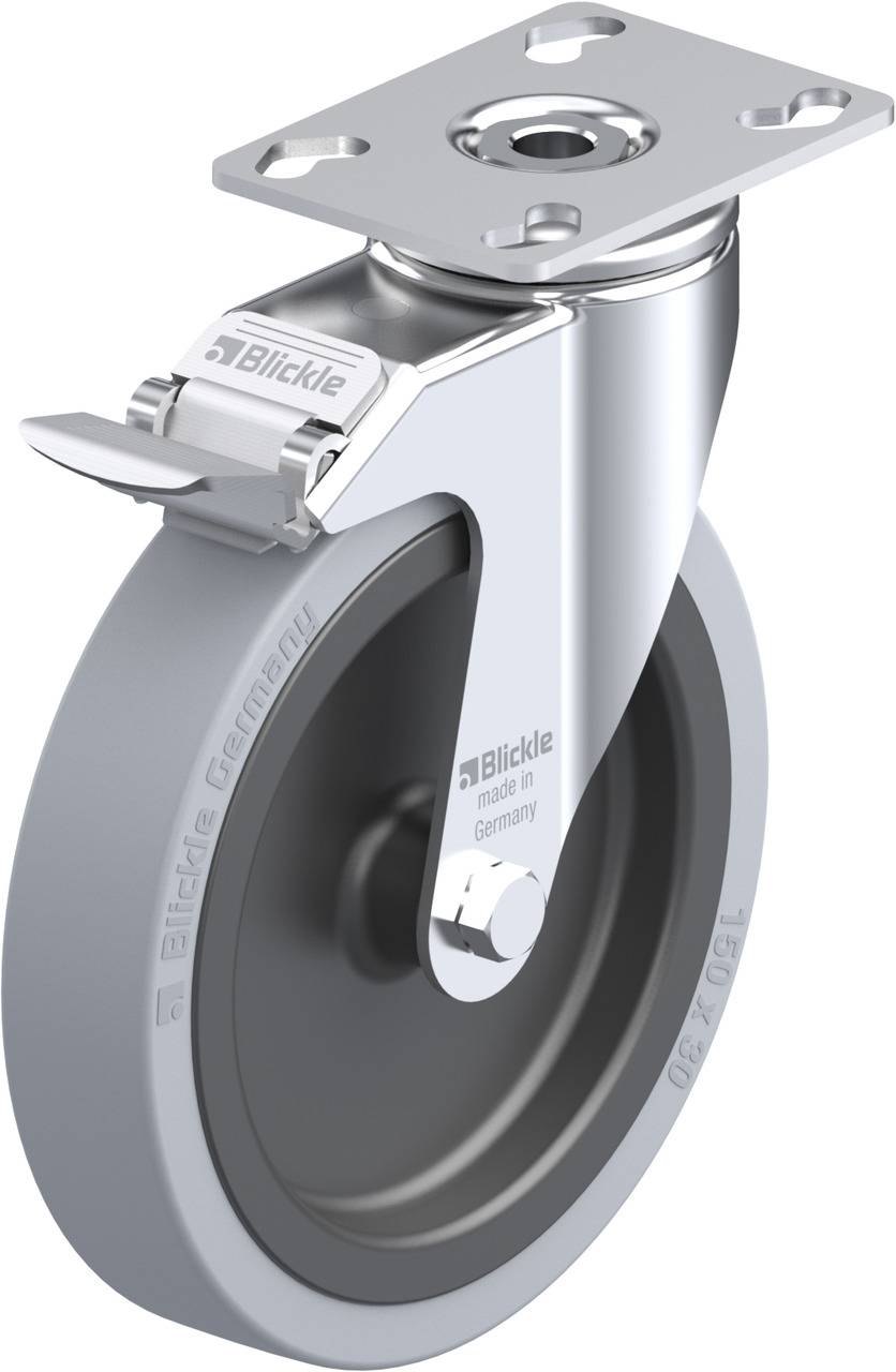 Blickle 289090 LKPA-VPA 150G-FI Forgóvillás görgő, rögzítővel KerékØ: 150 mm Teherbírás (max.): 110 kg 1 db