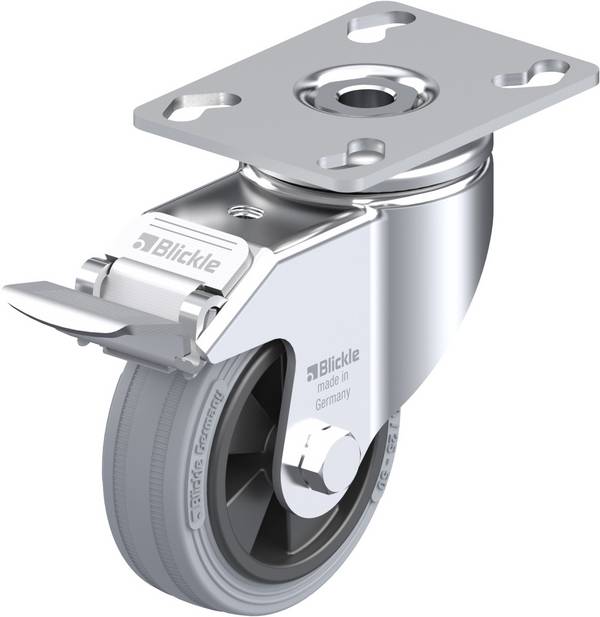 Blickle 224782 LKPA-VPA 80G-FI Forgóvillás görgő, rögzítővel KerékØ: 80 mm Teherbírás (max.): 80 kg 1 db