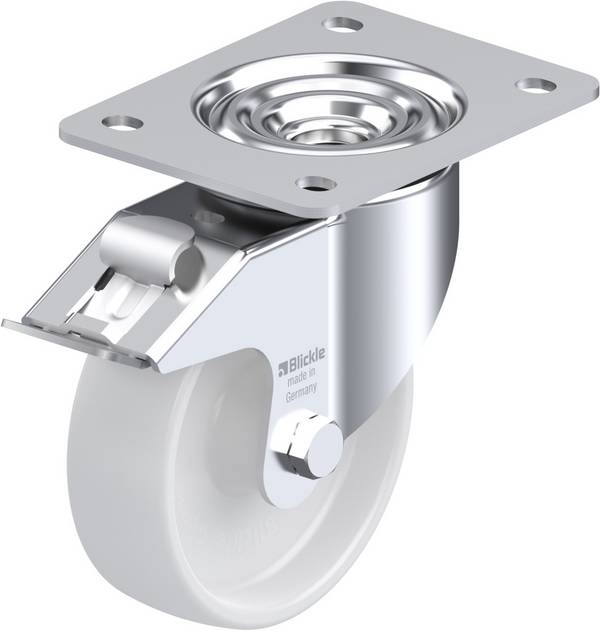 Blickle 478446 LK-PO 125R-3-FI Forgóvillás görgő, rögzítővel KerékØ: 125 mm Teherbírás (max.): 300 kg 1 db