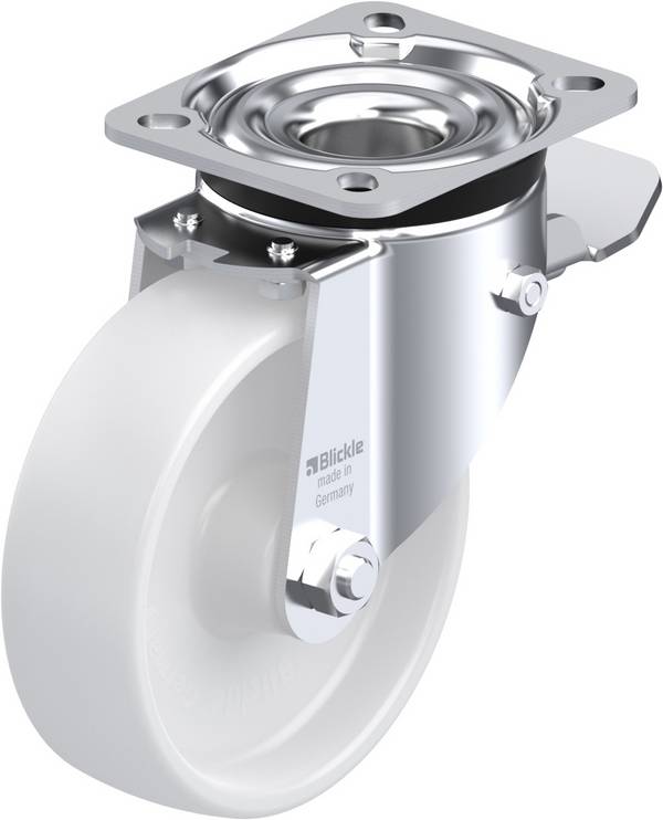 Blickle 333922 LK-PO 125XR-1-ST Forgóvillás görgő, rögzítővel KerékØ: 125 mm Teherbírás (max.): 300 kg 1 db