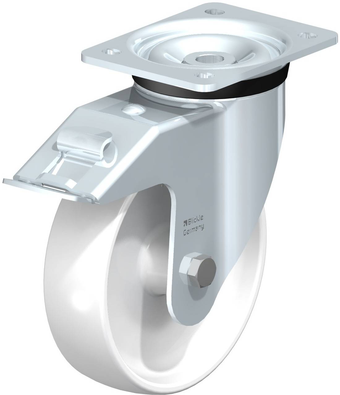 Blickle 622282 LK-PO 175G-FI Forgóvillás görgő, rögzítővel KerékØ: 175 mm Teherbírás (max.): 500 kg 1 db