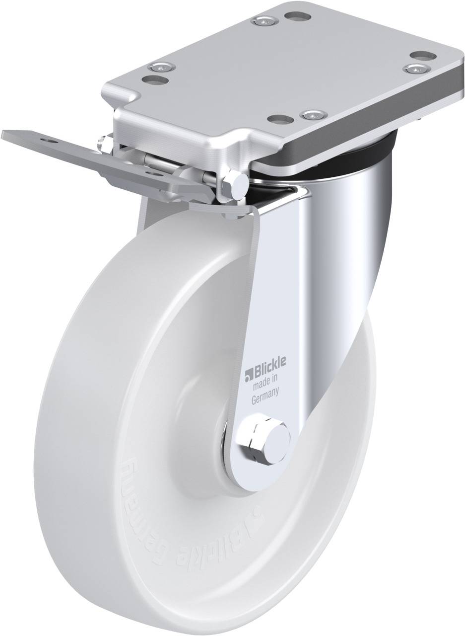Blickle 612879 LK-PO 200K-IS Forgóvillás görgő, rögzítővel KerékØ: 200 mm Teherbírás (max.): 600 kg 1 db