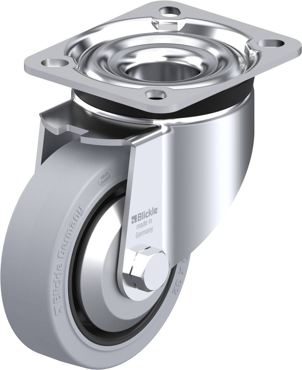 Blickle 304527 LK-POEV 100KA-1-SG-FA Beálló görgő KerékØ: 100 mm Teherbírás (max.): 200 kg 1 db