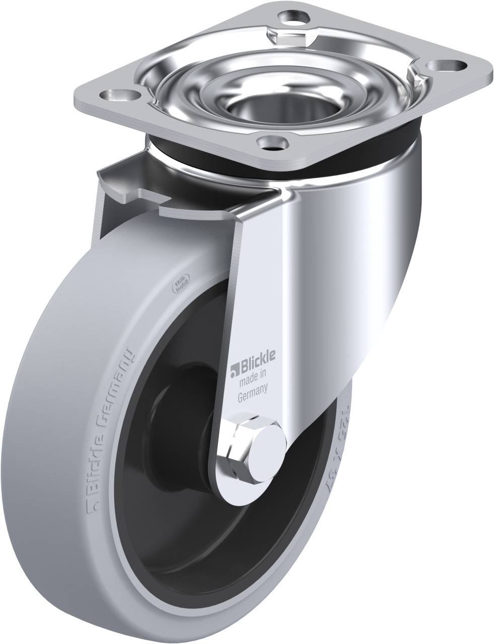 Blickle 682146 LK-POEV 125XR-1-SG Beálló görgő KerékØ: 125 mm Teherbírás (max.): 250 kg 1 db