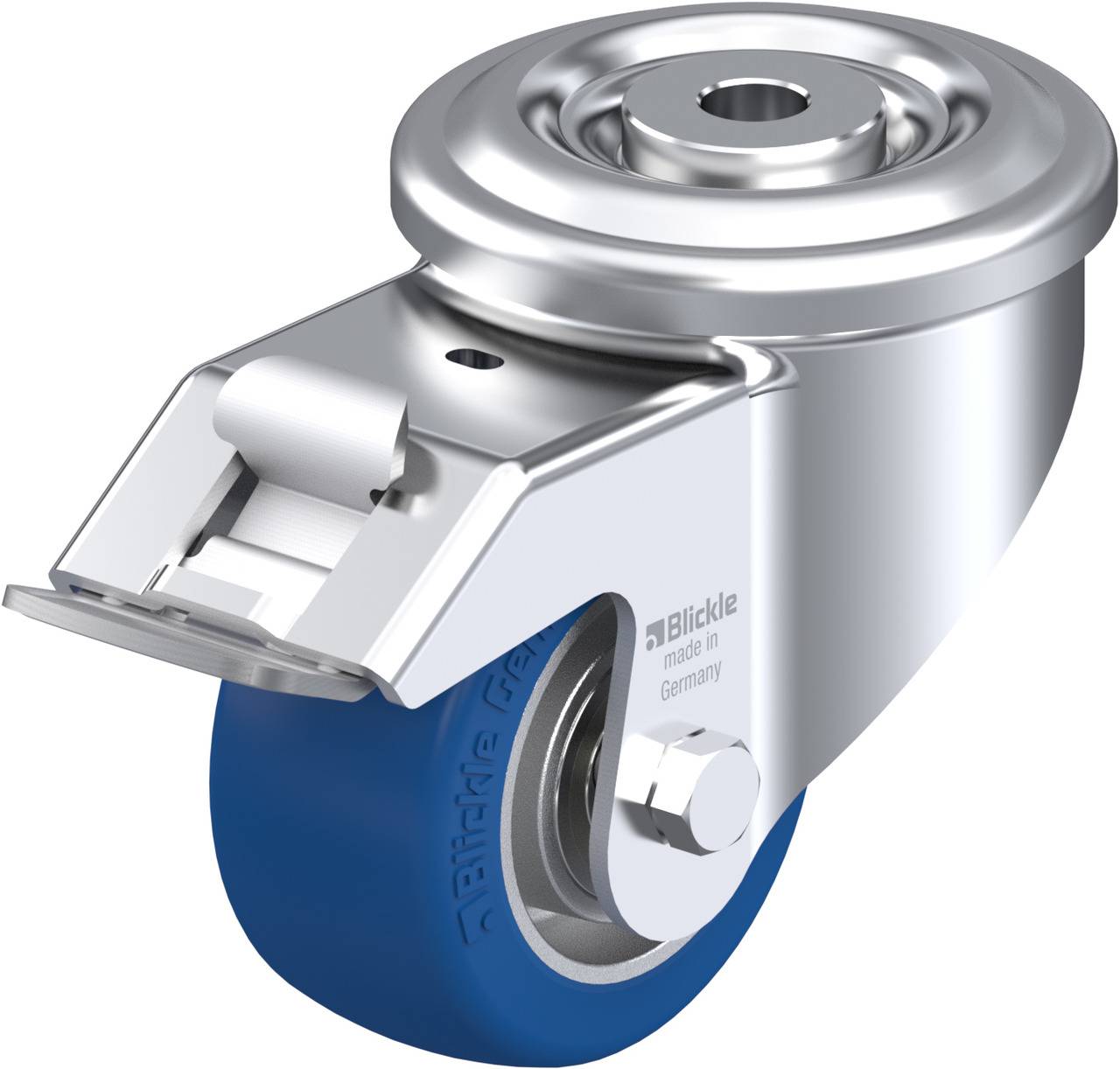 Blickle 757371 LKR-ALBS 82K-FI Forgóvillás görgő, rögzítővel KerékØ: 80 mm Teherbírás (max.): 230 kg 1 db