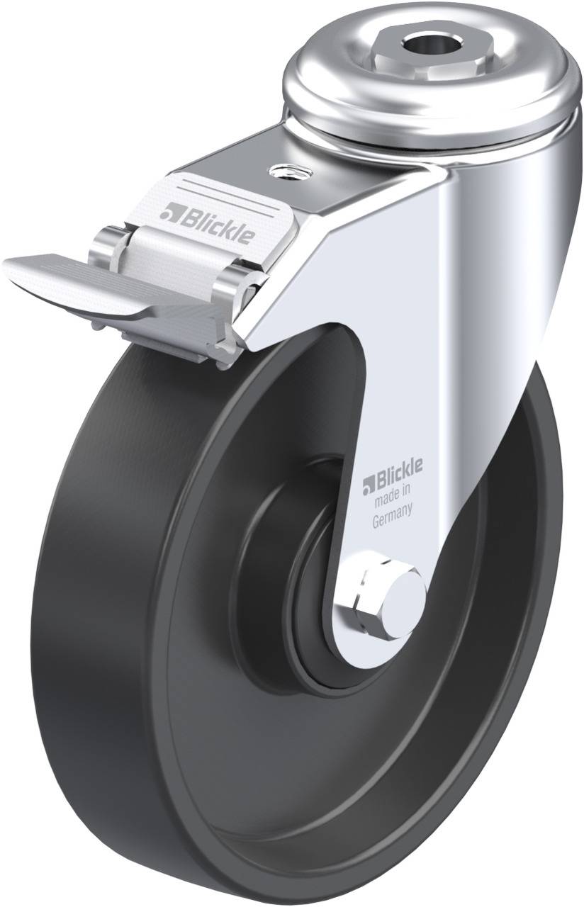 Blickle 576843 LKRA-POA 125K-11-FI Forgóvillás görgő, rögzítővel KerékØ: 125 mm Teherbírás (max.): 120 kg 1 db