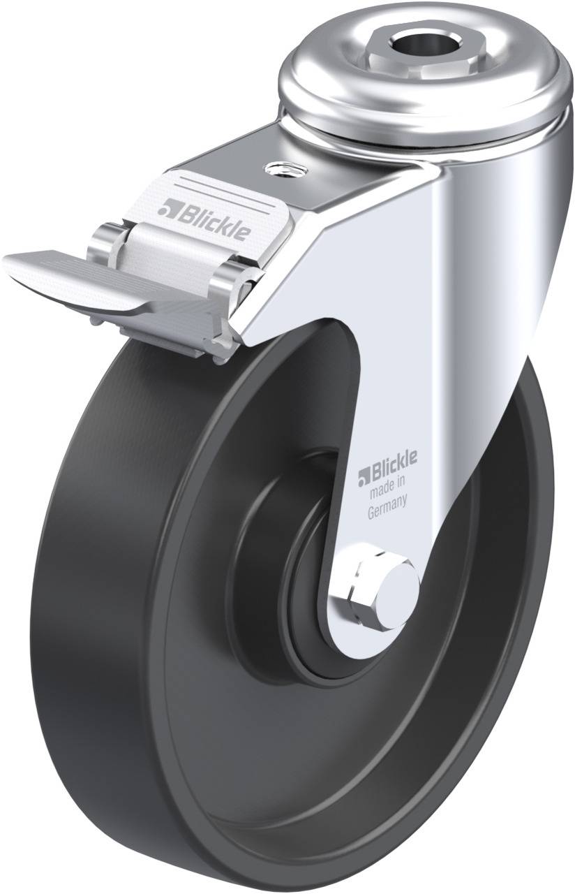 Blickle 226282 LKRA-POA 125K-FI Forgóvillás görgő, rögzítővel KerékØ: 125 mm Teherbírás (max.): 120 kg 1 db