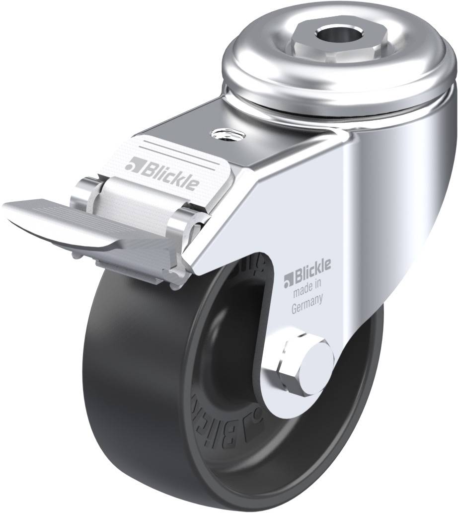 Blickle 576660 LKRA-POA 80G-11-FI Forgóvillás görgő, rögzítővel KerékØ: 80 mm Teherbírás (max.): 120 kg 1 db