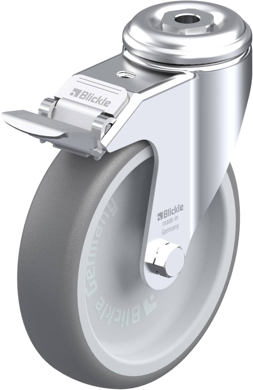 Blickle 551820 LKRA-TPA 126G-11-FI Forgóvillás görgő, rögzítővel KerékØ: 125 mm Teherbírás (max.): 120 kg 1 db