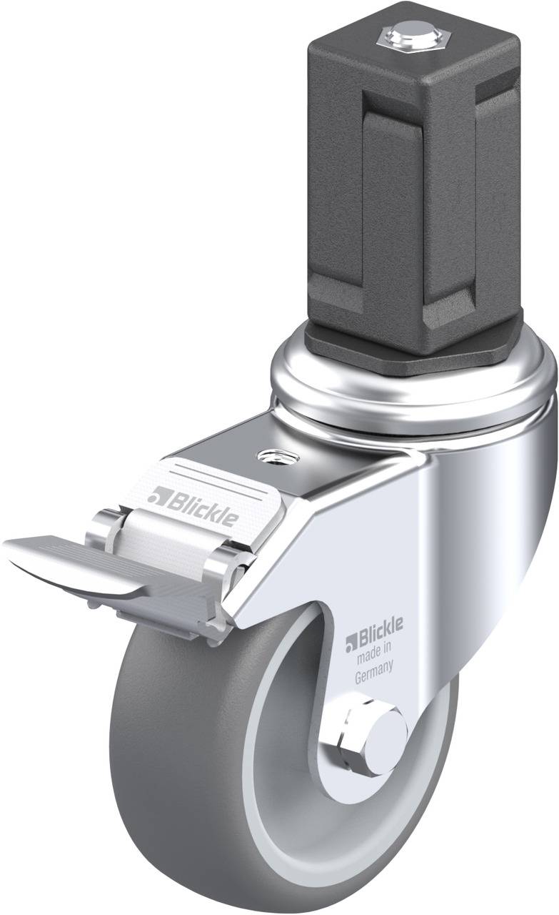 Blickle 847835 LKRA-TPA 80G-11-FI-EV17 Forgóvillás görgő, rögzítővel KerékØ: 80 mm Teherbírás (max.): 100 kg 1 db