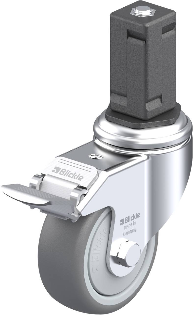 Blickle 847850 LKRA-TPA 80KF-11-FI-EV15 Forgóvillás görgő, rögzítővel KerékØ: 80 mm Teherbírás (max.): 100 kg 1 db