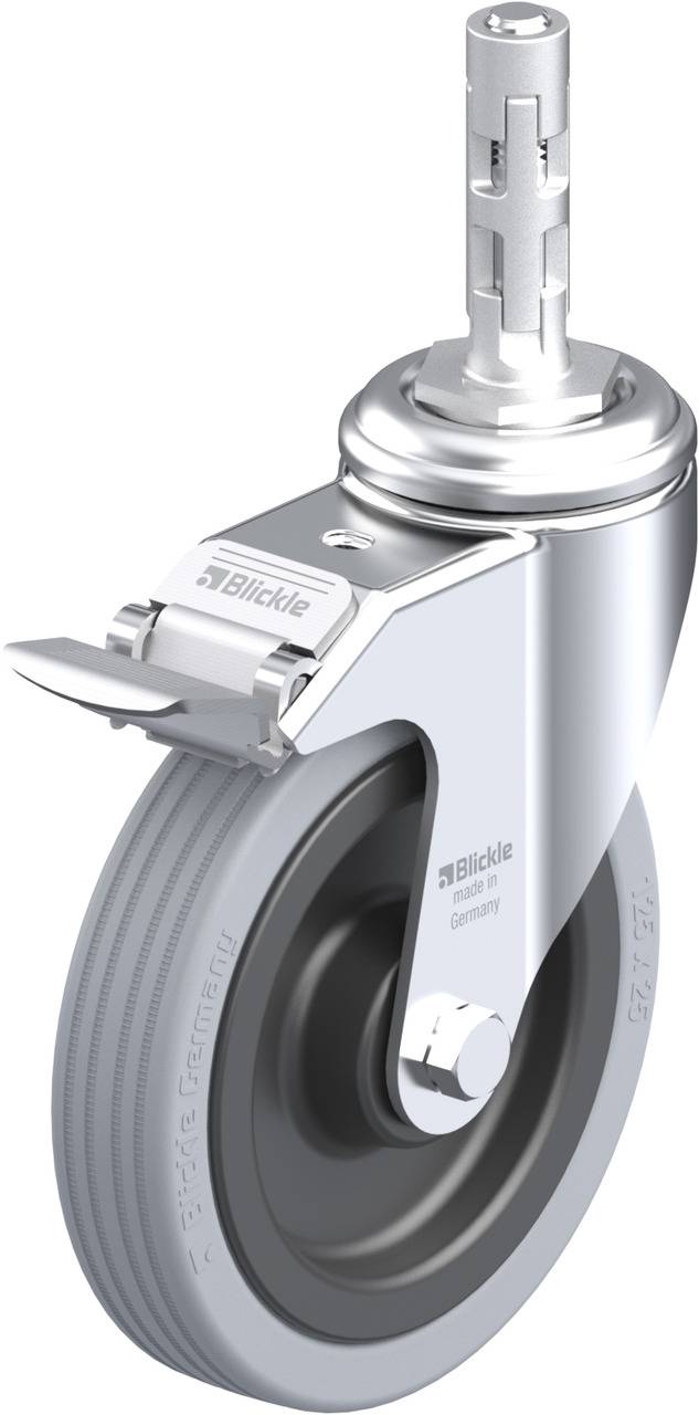 Blickle 280594 LKRA-VPA 125K-11-FI-E11 Forgóvillás görgő, rögzítővel KerékØ: 125 mm Teherbírás (max.): 100 kg 1 db