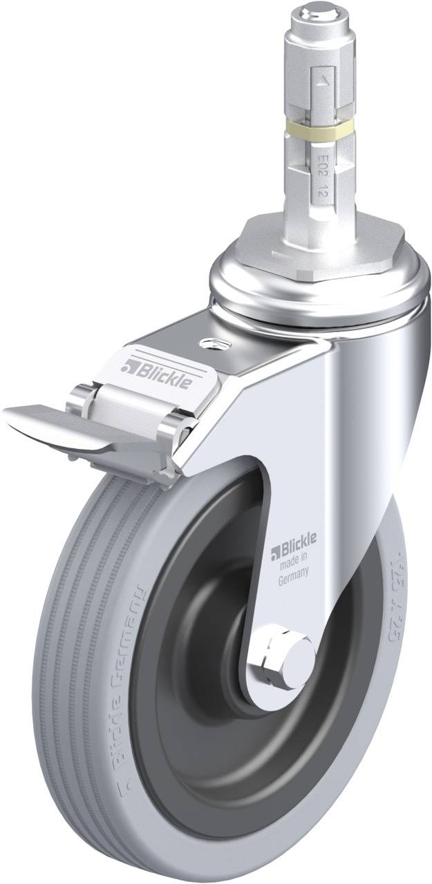 Blickle 291369 LKRA-VPA 125K-11-FI-E12 Forgóvillás görgő, rögzítővel KerékØ: 125 mm Teherbírás (max.): 100 kg 1 db