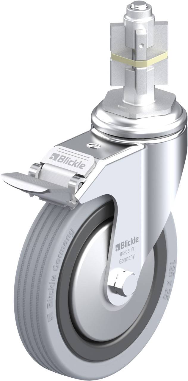 Blickle 226928 LKRA-VPA 125K-11-FI-FA-E15 Forgóvillás görgő, rögzítővel KerékØ: 125 mm Teherbírás (max.): 100 kg 1 db