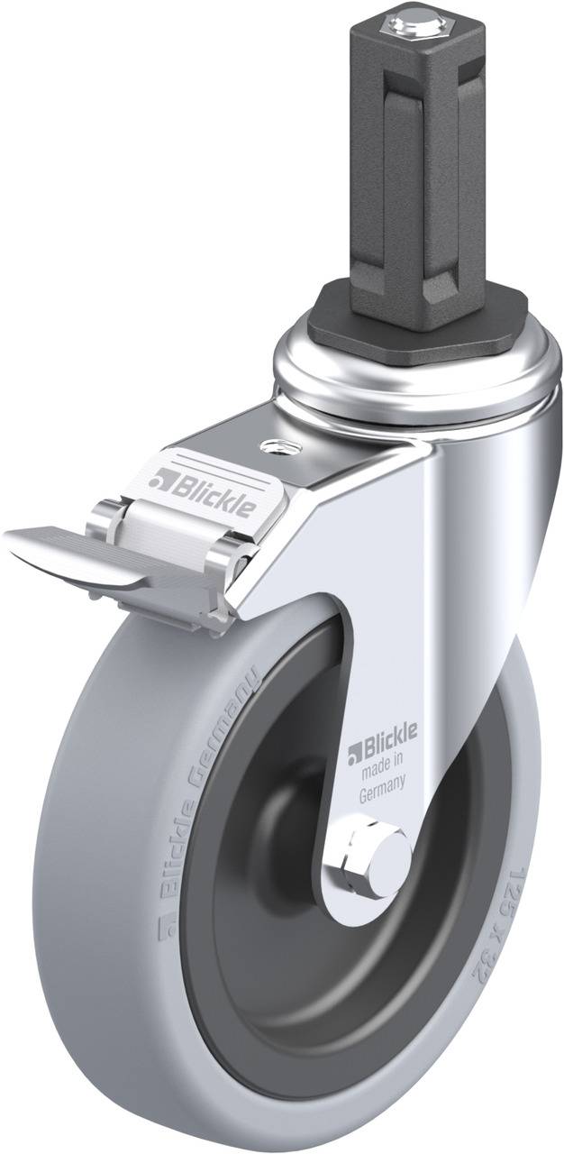 Blickle 848361 LKRA-VPA 126G-11-FI-EV13 Forgóvillás görgő, rögzítővel KerékØ: 125 mm Teherbírás (max.): 120 kg 1 db