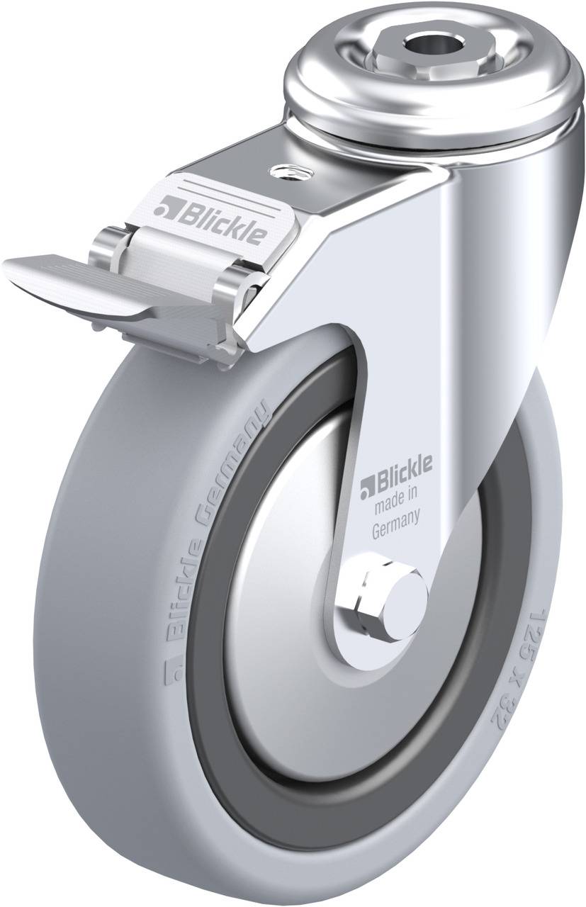 Blickle 226316 LKRA-VPA 126K-11-FI-FA Forgóvillás görgő, rögzítővel KerékØ: 125 mm Teherbírás (max.): 120 kg 1 db