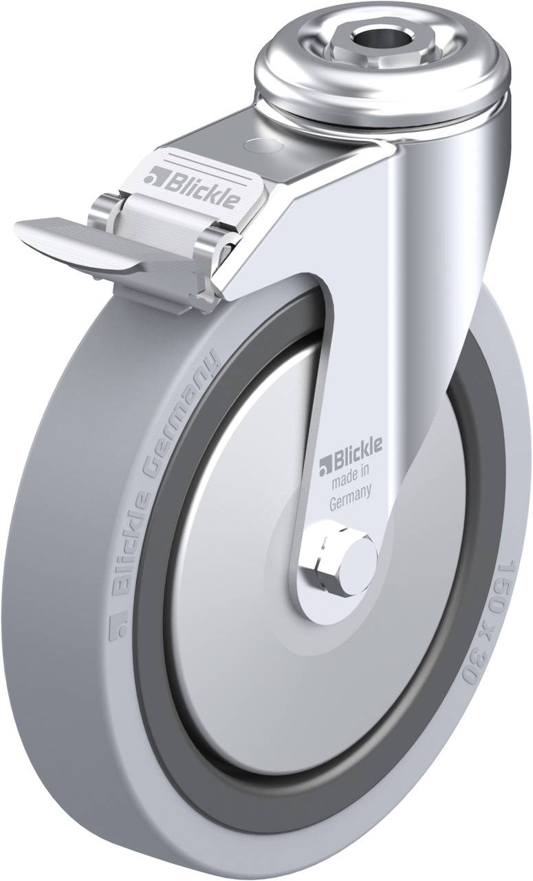 Blickle 374983 LKRA-VPA 150G-FI-FA Forgóvillás görgő, rögzítővel KerékØ: 150 mm Teherbírás (max.): 110 kg 1 db