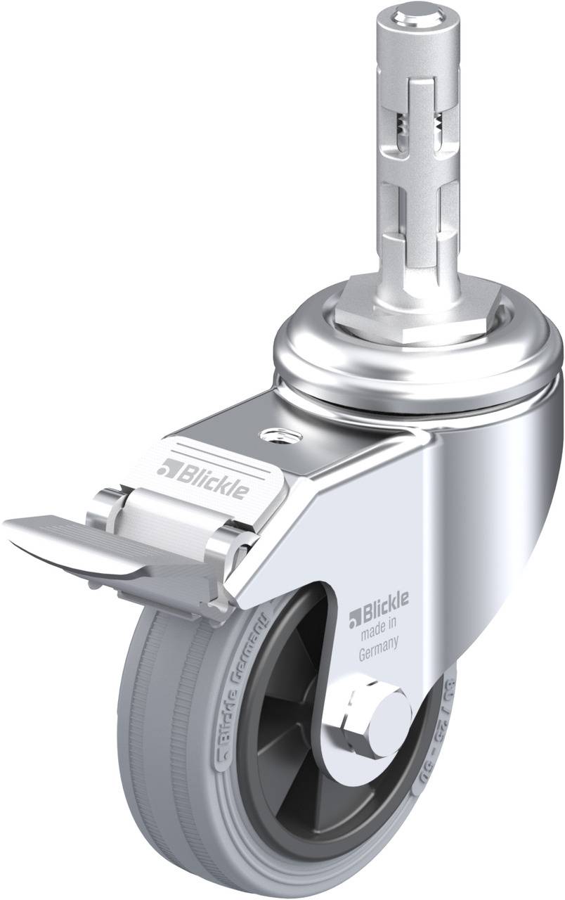 Blickle 358408 LKRA-VPA 80G-11-FI-E11 Forgóvillás görgő, rögzítővel KerékØ: 80 mm Teherbírás (max.): 80 kg 1 db