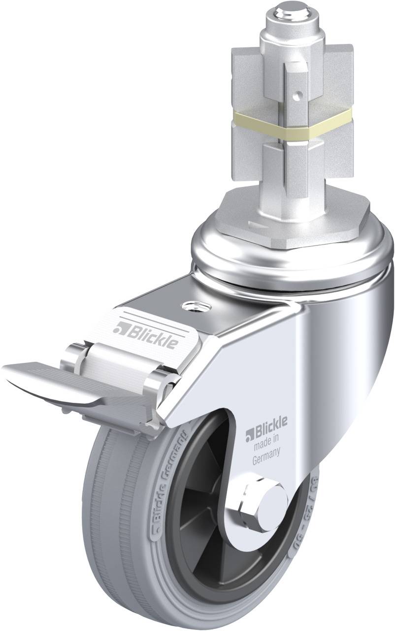 Blickle 358200 LKRA-VPA 80G-11-FI-E15 Forgóvillás görgő, rögzítővel KerékØ: 80 mm Teherbírás (max.): 80 kg 1 db