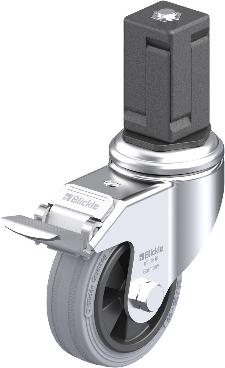 Blickle 848079 LKRA-VPA 80G-11-FI-EV17 Forgóvillás görgő, rögzítővel KerékØ: 80 mm Teherbírás (max.): 80 kg 1 db