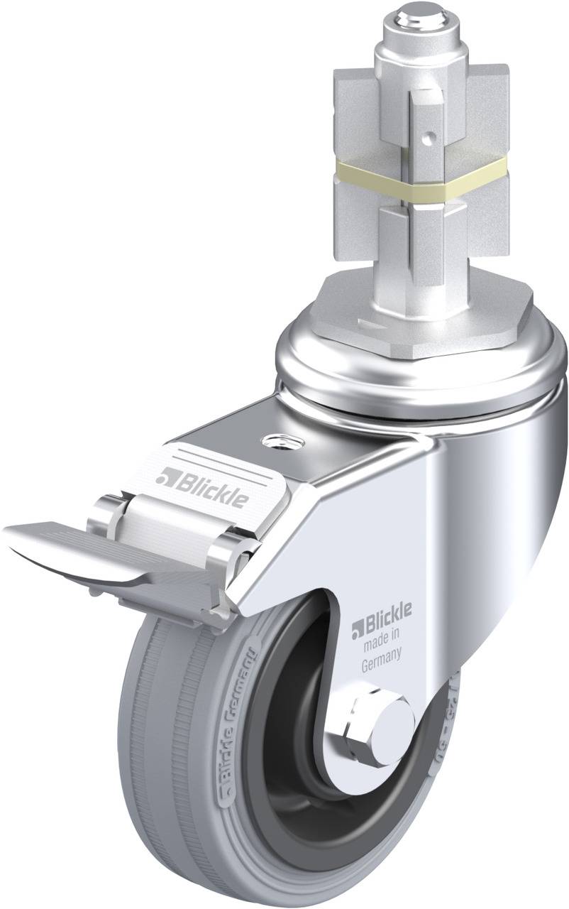 Blickle 676015 LKRA-VPA 80K-11-FI-E15 Forgóvillás görgő, rögzítővel KerékØ: 80 mm Teherbírás (max.): 80 kg 1 db