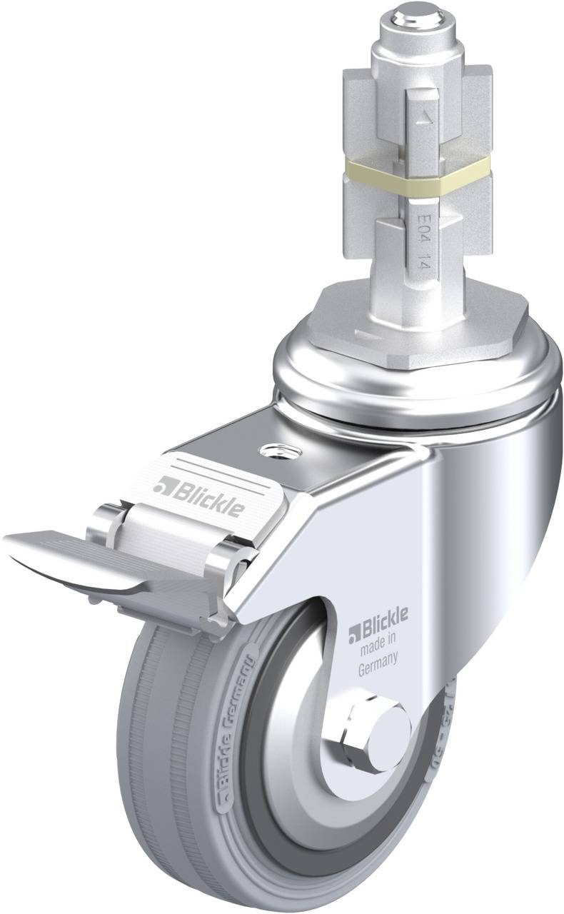 Blickle 536912 LKRA-VPA 80K-11-FI-FA-E14 Forgóvillás görgő, rögzítővel KerékØ: 80 mm Teherbírás (max.): 80 kg 1 db