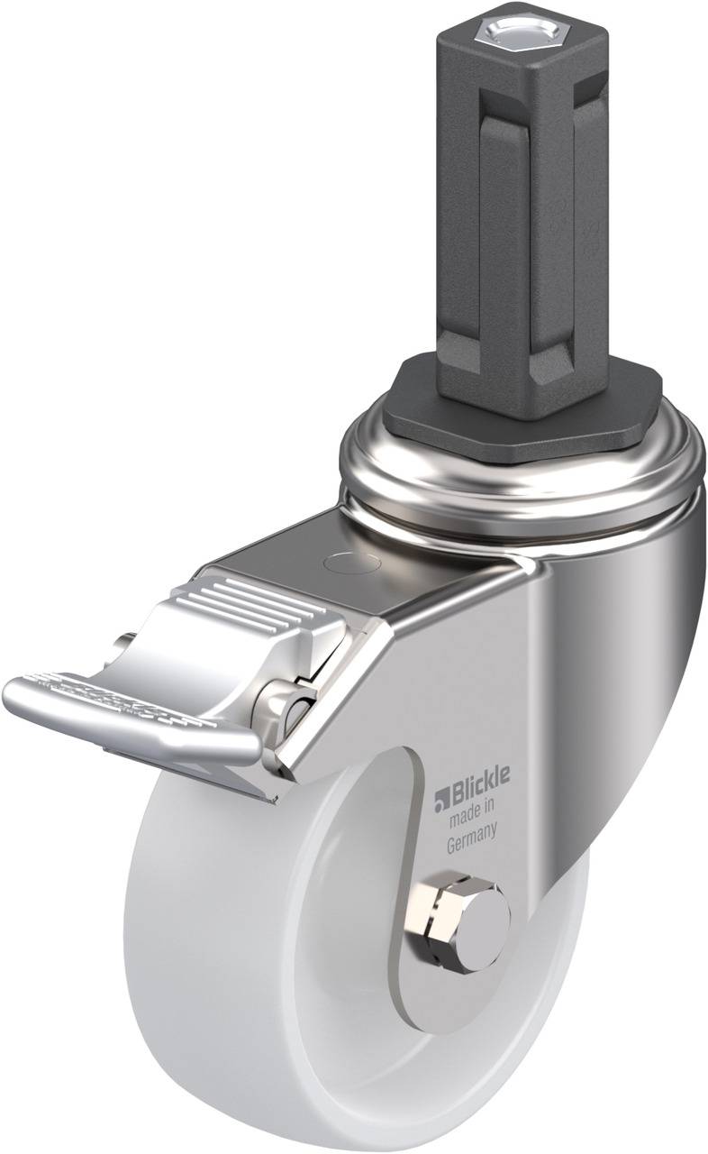 Blickle 853534 LKRXA-PO 80G-11-FI-EXV13 Forgóvillás görgő, rögzítővel KerékØ: 80 mm Teherbírás (max.): 120 kg 1 db
