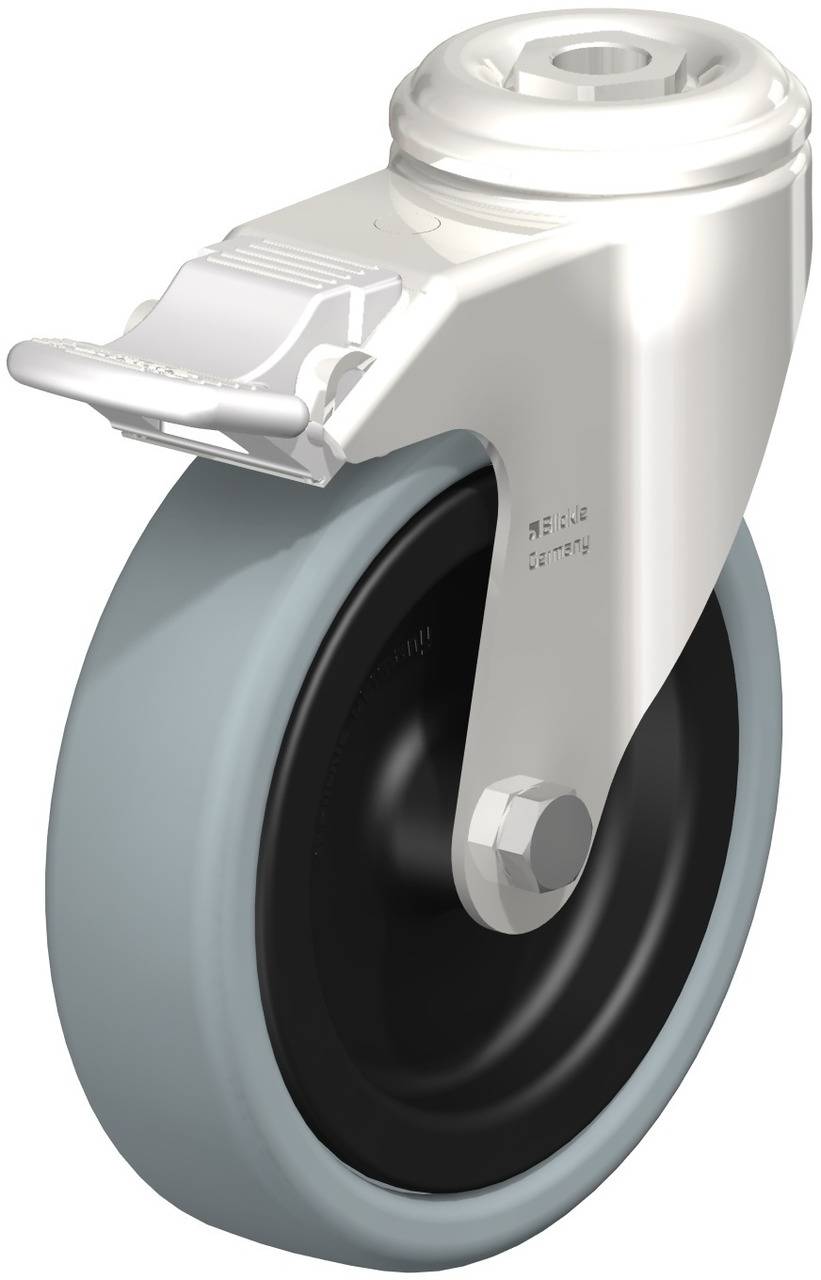 Blickle 224865 LKRXA-VPA 126G-FI Forgóvillás görgő, rögzítővel KerékØ: 125 mm Teherbírás (max.): 120 kg 1 db
