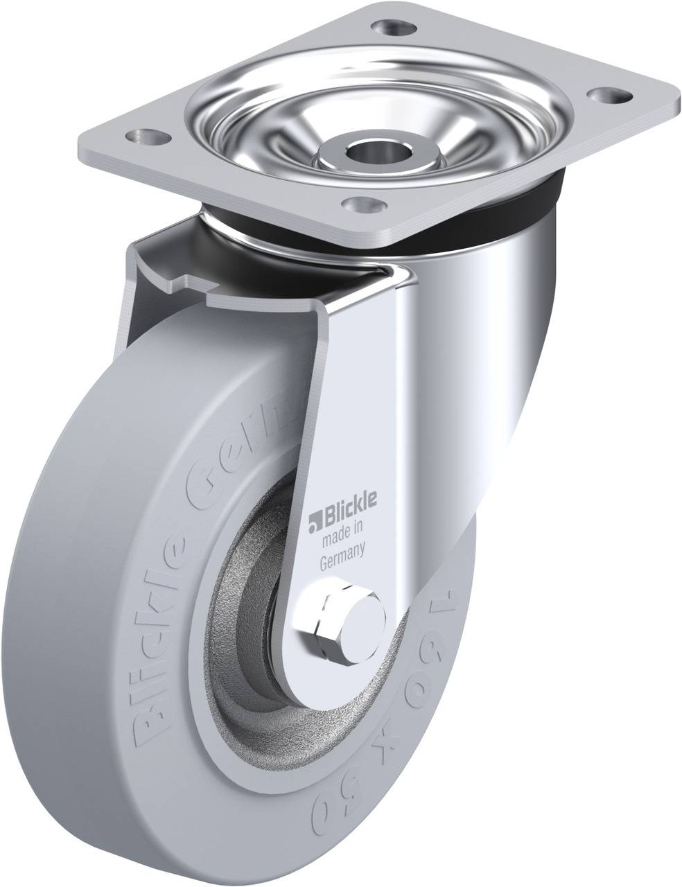 Blickle 644336 LK-SE 160K-SG Beálló görgő KerékØ: 160 mm Teherbírás (max.): 450 kg 1 db