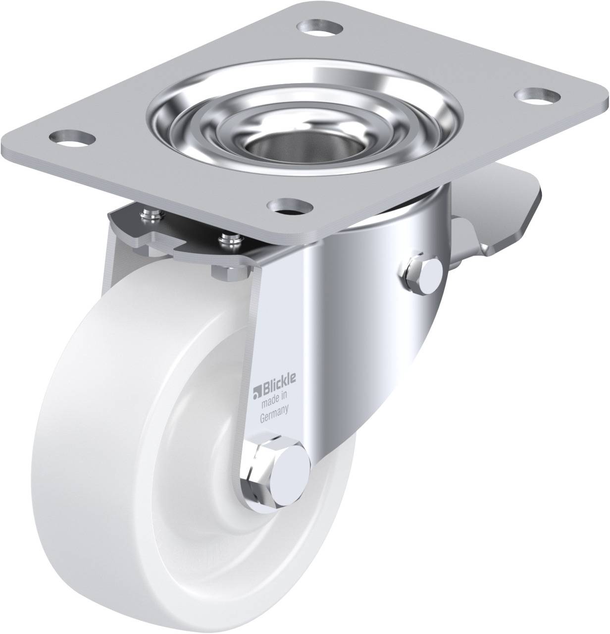 Blickle 304212 LK-SPO 100G-3-ST Forgóvillás görgő, rögzítővel KerékØ: 100 mm Teherbírás (max.): 350 kg 1 db