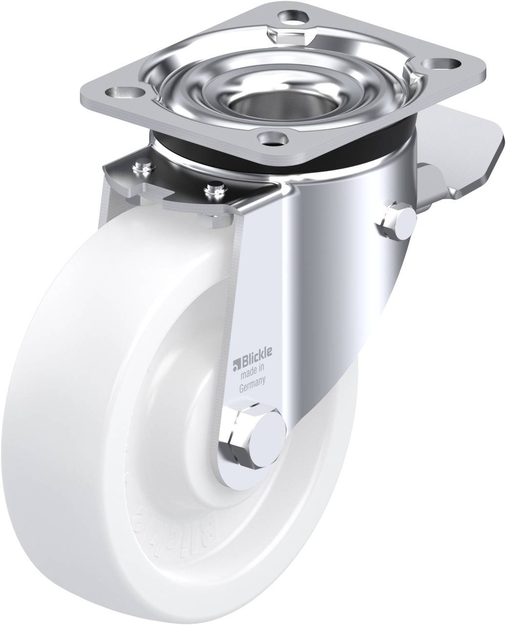 Blickle 270249 LK-SPO 125G-1-ST Forgóvillás görgő, rögzítővel KerékØ: 125 mm Teherbírás (max.): 350 kg 1 db